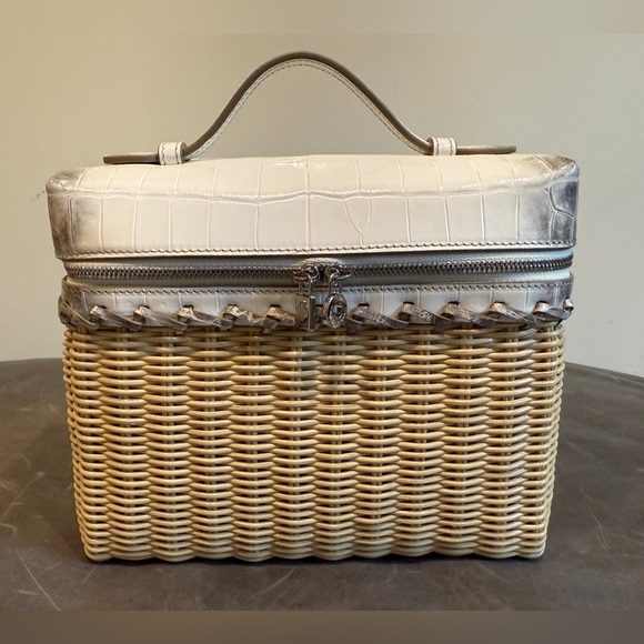 Loro Piana Handbags - Loro Piana House Exclusive Extra Pocket L19 Wicker Himalaya Crocodile Bag